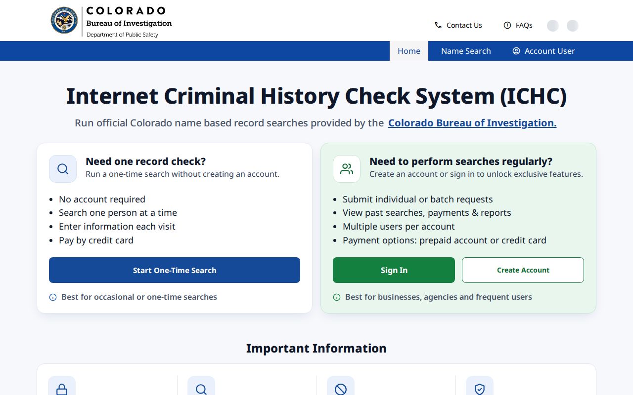 Gunnison County criminal court records CBI records check portal