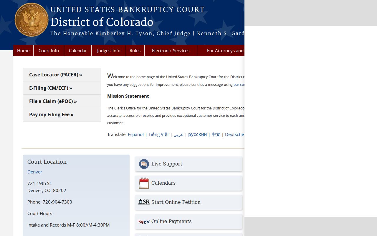 Gunnison County probate records bankruptcy court distinction